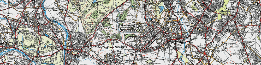 Old map of Copse Hill in 1920