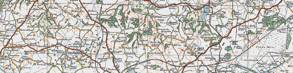 Old map of Brookmill in 1921