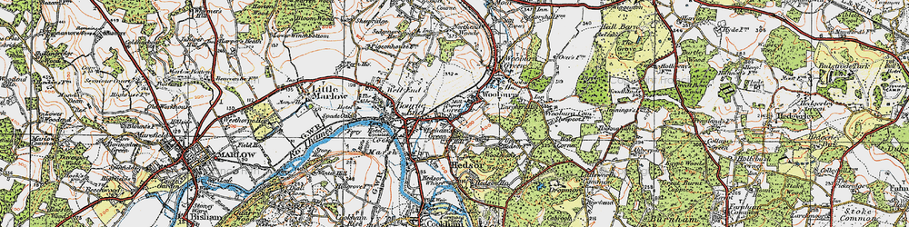 Old map of Cores End in 1919