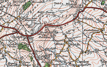 Old map of Cornbrook in 1921