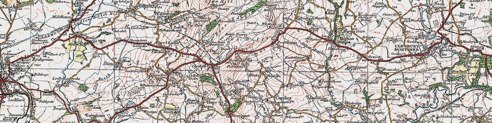 Old map of Cornbrook in 1921