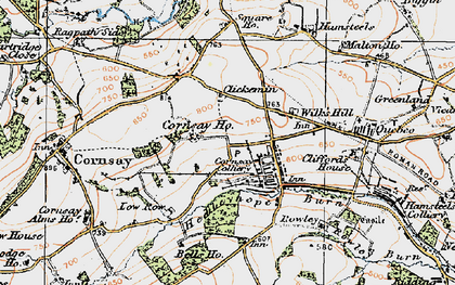 Old map of Wilk's Hill in 1925