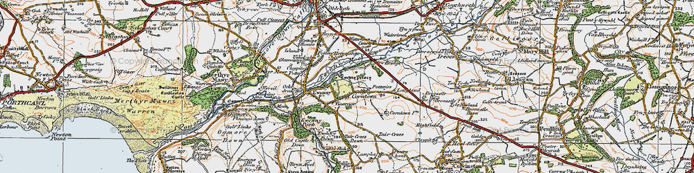 Old map of Corntown in 1922
