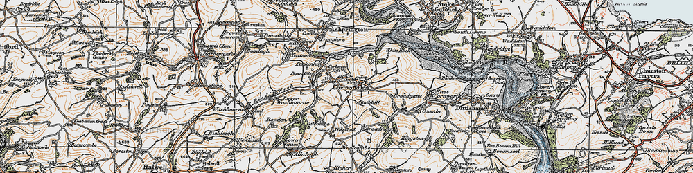 Old map of Broadridge in 1919
