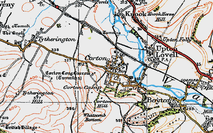 Old map of Whatcomb Bottom in 1919