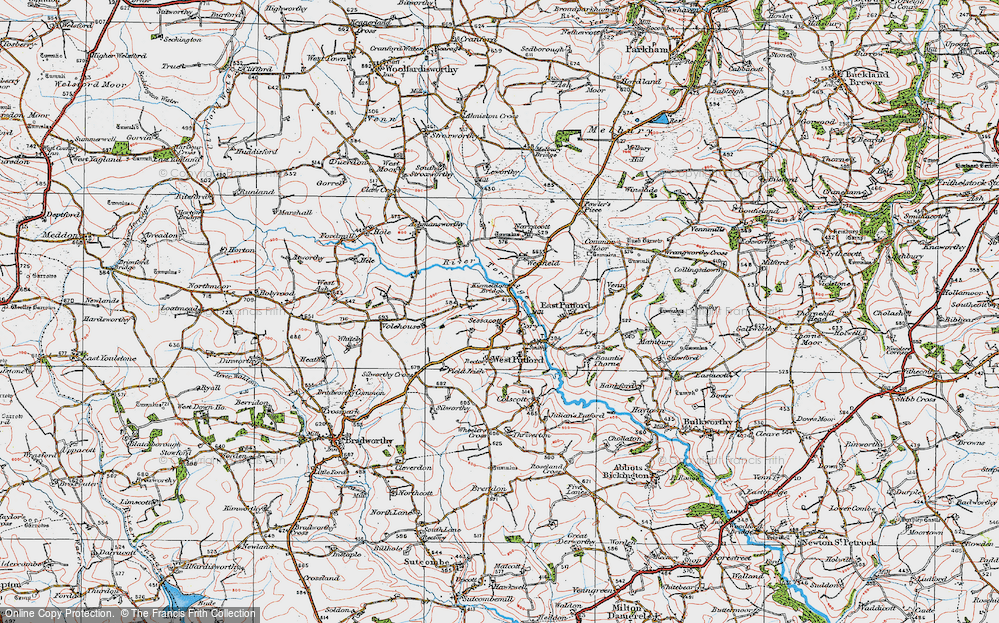 Old Map of Cory, 1919 in 1919