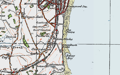 Old map of Cosmeston in 1919
