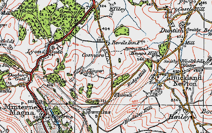 Old map of Cosmore in 1919