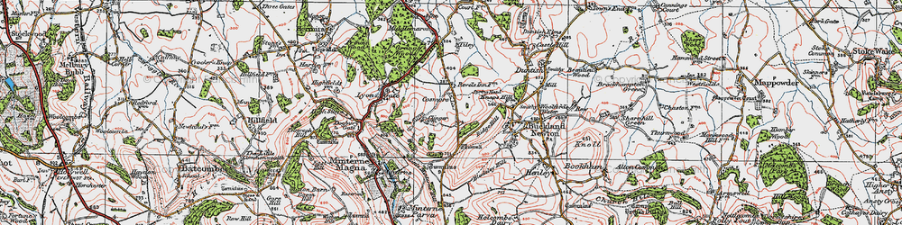 Old map of Cosmore in 1919