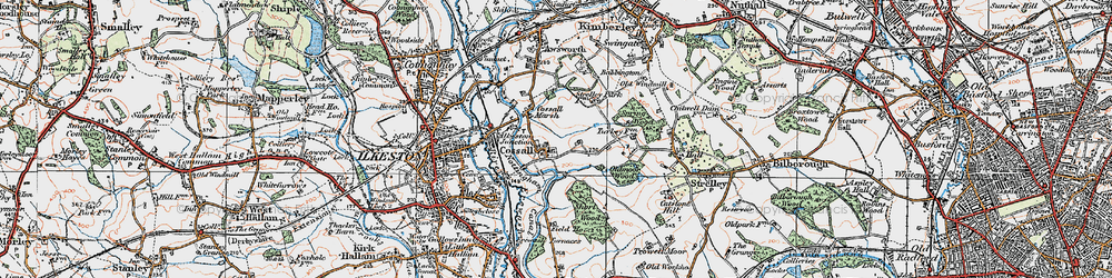 Old map of Cossall in 1921