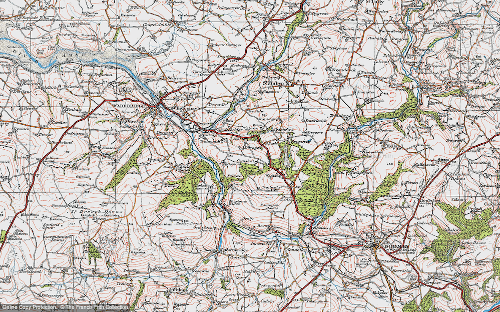 Old Map of Costislost, 1919 in 1919