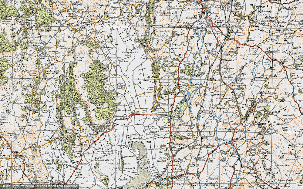 Old Map of Cotes, 1925 in 1925