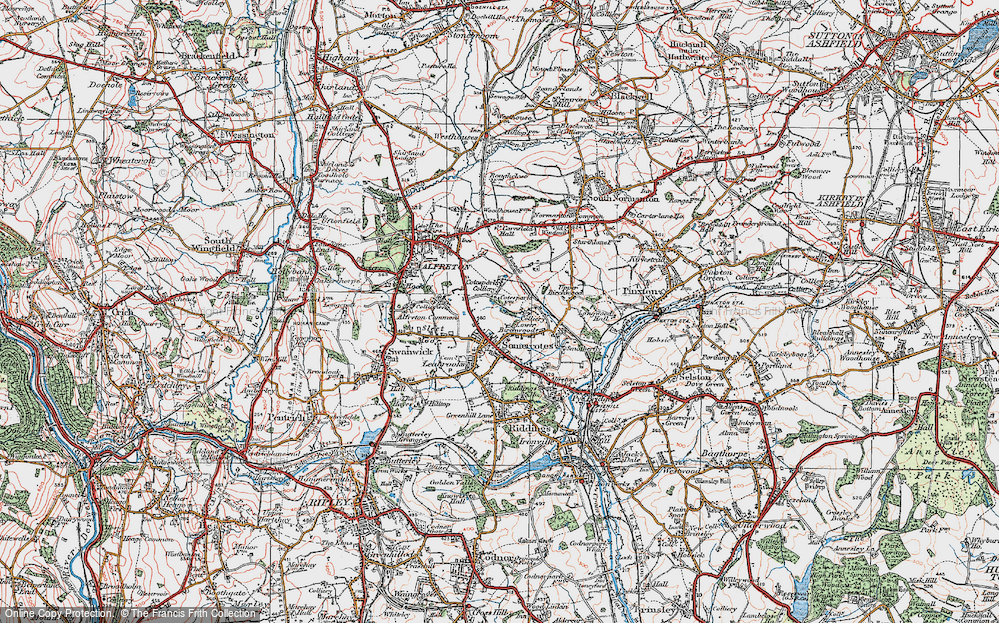 Old Map of Cotes Park, 1923 in 1923