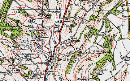 Old map of Barnes Surges in 1919