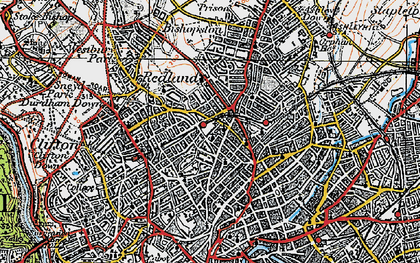 Old map of Cotham in 1919