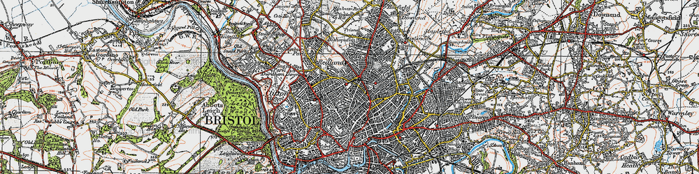 Old map of Cotham in 1919
