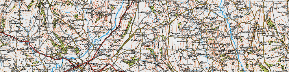 Old map of South Wood Fm in 1919