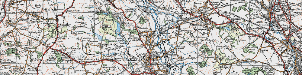 Old map of Cotmanhay in 1921
