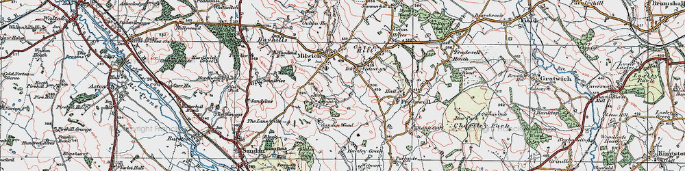 Old map of Beacon Bank in 1921
