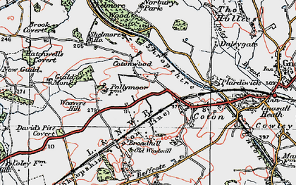 Old map of Cotonwood in 1921