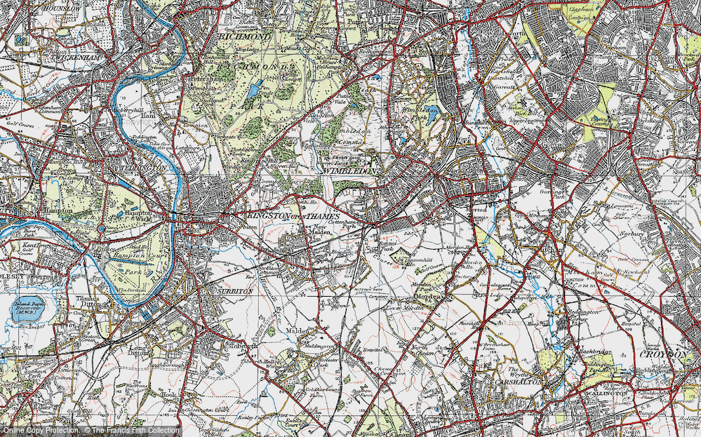 Old Map of Cottenham Park, 1920 in 1920