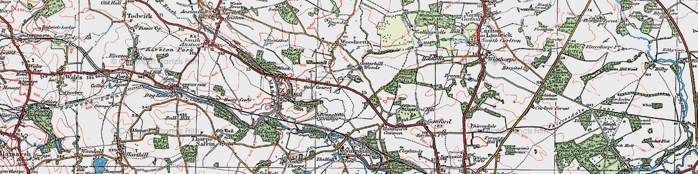 Old map of Cotterhill Woods in 1923