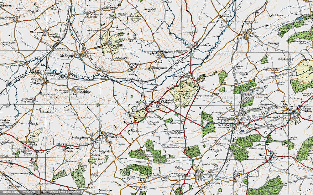 Old Map of Cottingham, 1920 in 1920