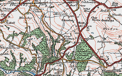 Old map of Cotton in 1921