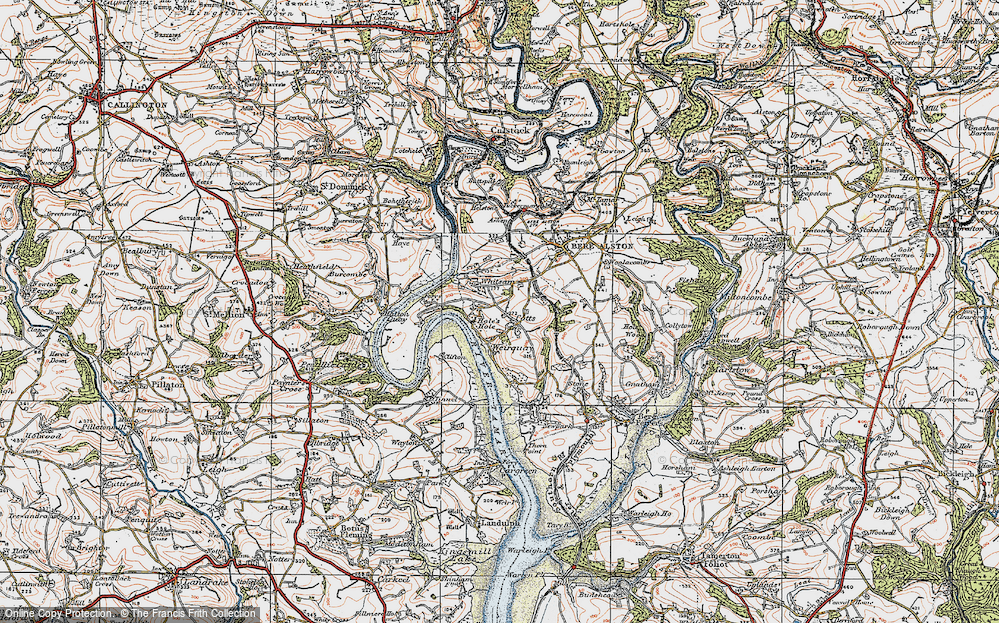 Old Map of Cotts, 1919 in 1919