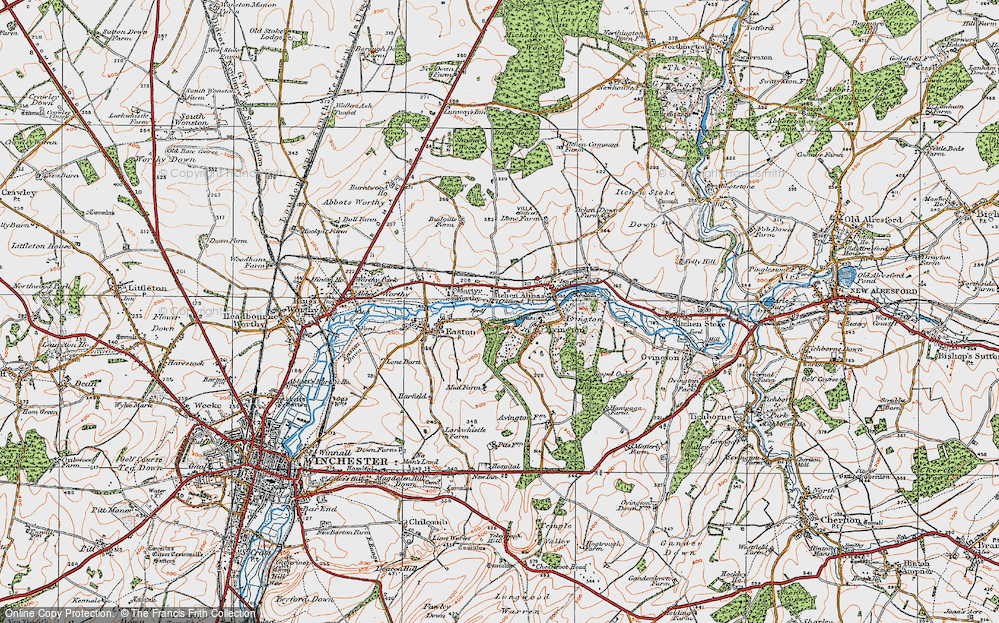 Old Map of Couch Green, 1919 in 1919