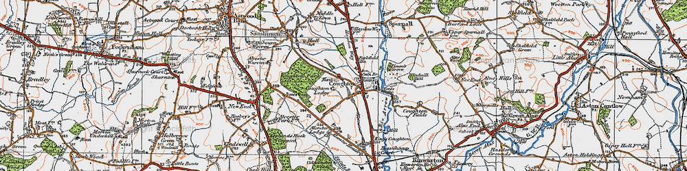 Old map of Alcester Lodge in 1919