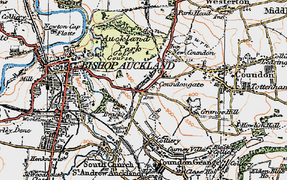 Old map of Coundongate in 1925