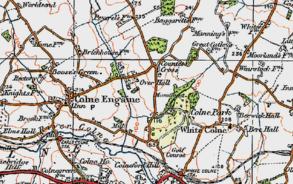 Old map of Countess Cross in 1921