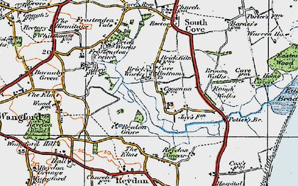 Old map of Broom Walks in 1921