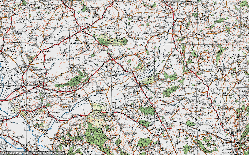 Old Map of Covender, 1920 in 1920