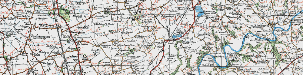 Old map of Cow Hill in 1924