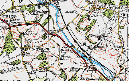 Old map of Cow Roast in 1920