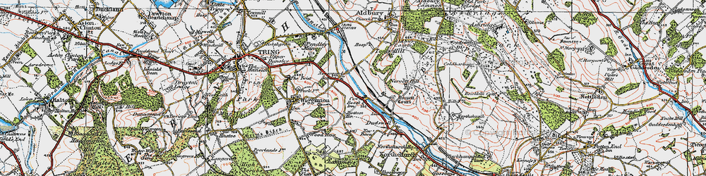 Old map of Cow Roast in 1920