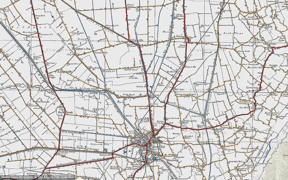 Old Map of Cowbridge, 1922 in 1922