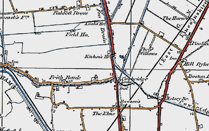 Old map of Cowbridge in 1922