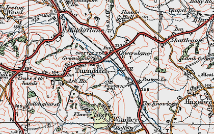 Old map of Cowers Lane in 1921