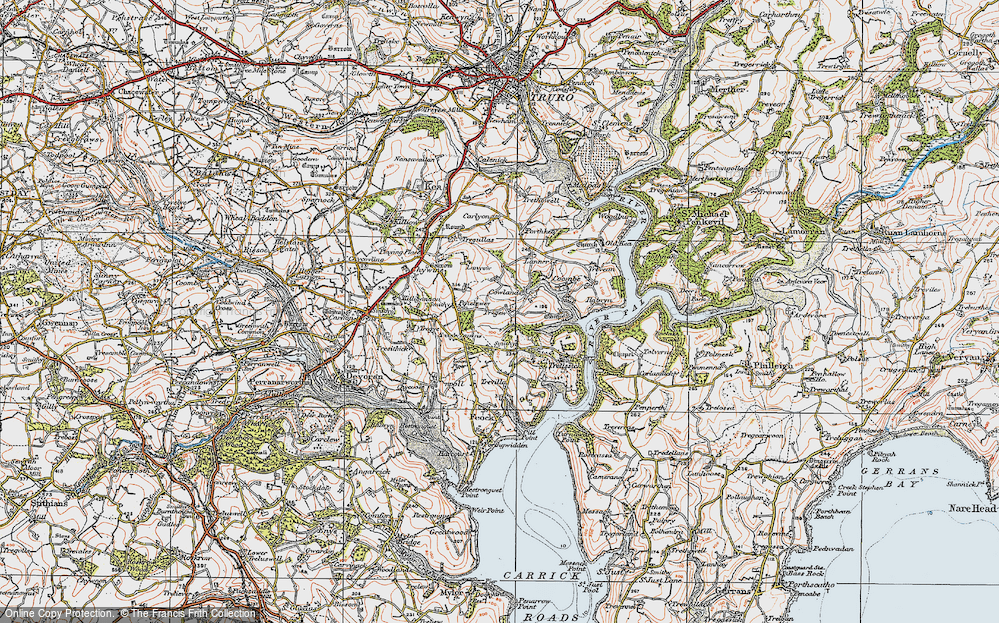 Old Map of Cowlands, 1919 in 1919