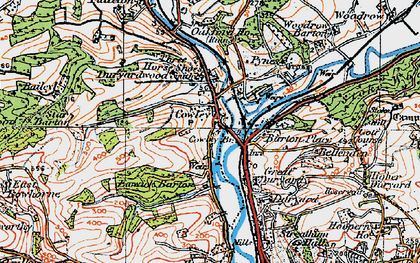 Old map of Bellenden in 1919