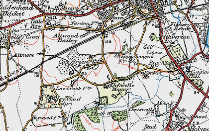 Old map of Cox Green in 1919
