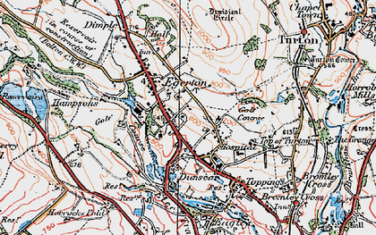Old map of Cox Green in 1924