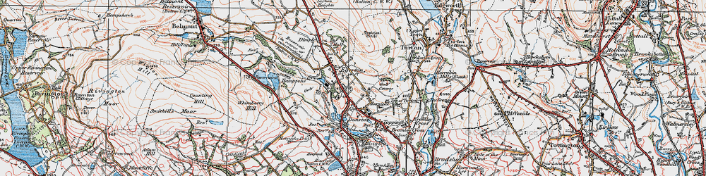 Old map of Cox Green in 1924