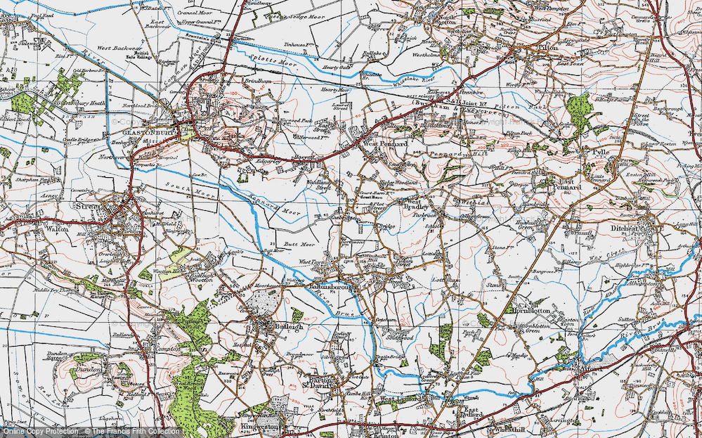 Old Map of Coxbridge, 1919 in 1919