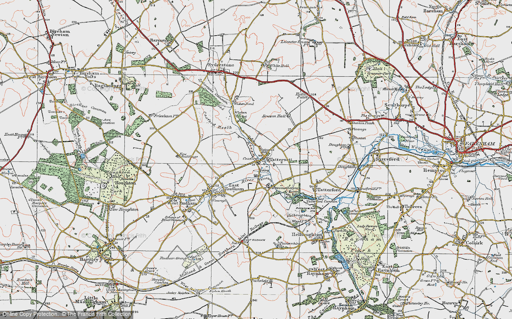 Old Map of Coxford, 1921 in 1921