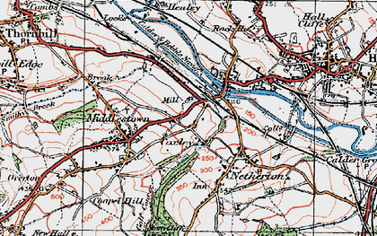 Old map of Coxley in 1925