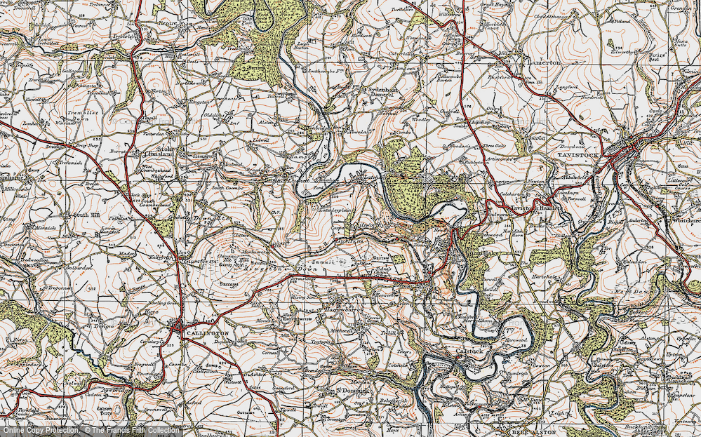 Old Map of Coxpark, 1919 in 1919